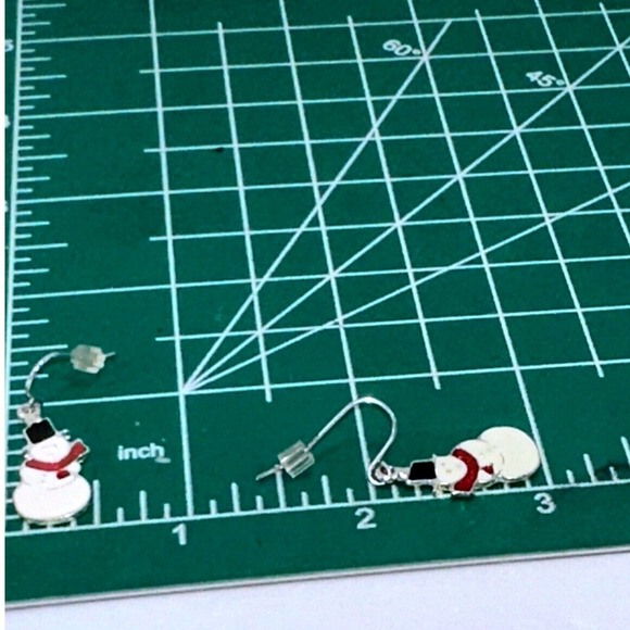 Snowman Earrings Holiday Christmas Winter‎ Dangle Drop Earrings NWT - Picture 8 of 8